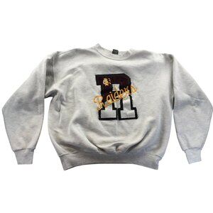 Vintage H.L. Miller Gold Mens Sweatshirt XXL Gray Raiders Logo Crewneck Pullover